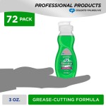 パームオリーブ 食器用洗剤 旅行用バルクサイズ オリジナルの香り グリーン 3液量オンスボトル（72本入り）合計216液量オンス 食器用洗剤。